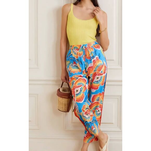 Colorful Women's Printed Pants - Picture 1 of 6